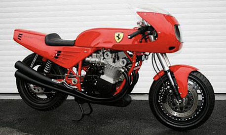 La moto fu realizzata con il benestare di Piero Lardi Ferrari