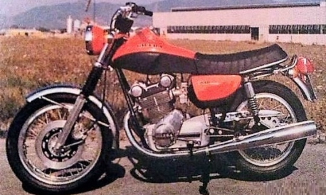 La seconda e ultima versione della Gilera 500 realizzata nel 1973