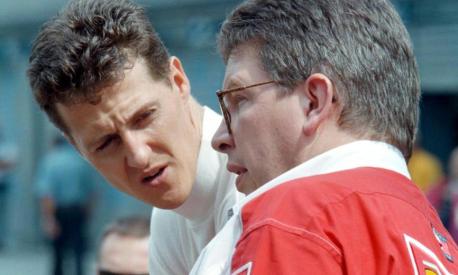 Ross Brawn con Michael Schumacher