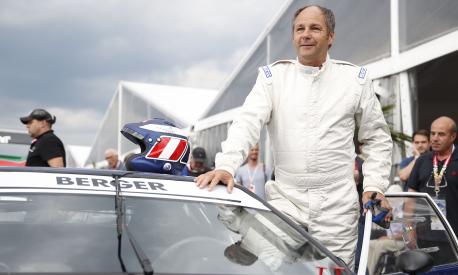Former Austrian Formula One driver Gerhard Berger is pictured during the Legends Race at the Formula One Grand Prix of Austria on July 2, 2016, in Spielberg, Austria. / AFP PHOTO / APA / ERWIN SCHERIAU / Austria OUT