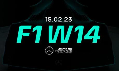 La locandina di presentazione della Mercedes F1