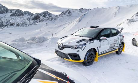 illustration Renault Clio Rally3 launch on the Circuit Andorra - Pas de la Casa, on January 15, 2023 in Encamp, Andorra - Picture Damien Doumergue / DPPI