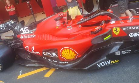 Il nuovo bordo laterale della Ferrari in Arabia