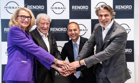 Marco Toro all'inaugurazione del nuovo concessionario Renord di Milano