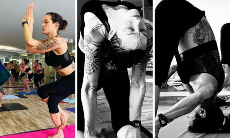 Asia Argento e il bikram yoga