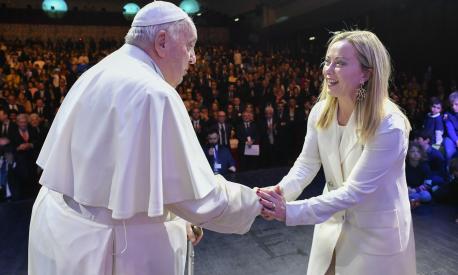 Giorgia Meloni E Papa Francesco Agli Stati Generali Della Natalit