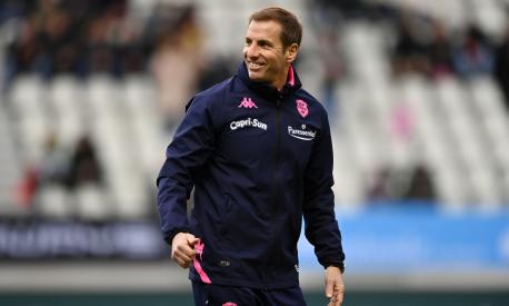 PARIS, FRANCE - JANUARY 14: Gonzalo Quesada, Head Coach of Stade Francais looks on prior to the EPCR Challenge Cup Pool B match between Stade Francais Paris and Emirates Lions at Stade Jean Bouin on January 14, 2023 in Paris, France. (Photo by Dan Mullan/Getty Images)