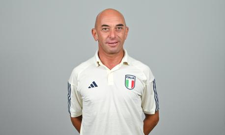 ST PAUL'S BAY, MALTA - JULY 1: Head coach Alberto Bollini stands for a portrait during an Italy squad portrait session at the UEFA European Under-19 Championship Finals 2022/23 in the Hotel AX Odycy on July 1, 2023 in St Paul's Bay, Malta. (Photo by Seb Daly -  Sportsfile/UEFA via Getty Images)