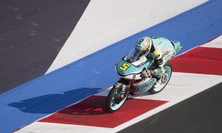 MISANO ADRIATICO, ITALY - SEPTEMBER 08:  Jaime Masia of Spain and Leopard Racing heads down a straightduring the  MotoGP Of San Marino - Free Practice at Misano World Circuit on September 08, 2023 in Misano Adriatico, Italy. (Photo by Mirco Lazzari gp/Getty Images)