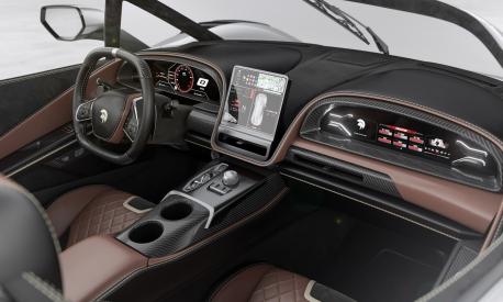 Gli interni della Ares Modena S1 Speedster