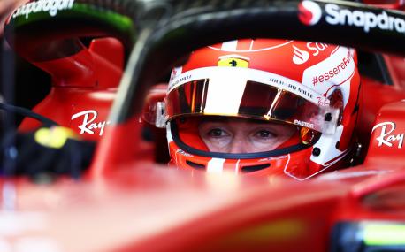 JEDDAH, SAUDI ARABIA - MARCH 25: Charles Leclerc of Monaco and Ferrari prepares to drive in the garage during practice ahead of the F1 Grand Prix of Saudi Arabia at the Jeddah Corniche Circuit on March 25, 2022 in Jeddah, Saudi Arabia. (Photo by Lars Baron/Getty Images)