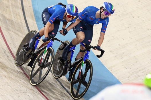 2026 UEC Track Elite European Championships - Konya - Day 5 - 05/02/2026 - Madison Women - Elisa Balsamo (Italy) - Federica Venturelli  (Italy) - photo Roberto Bettini/SprintCyclingAgency©2026