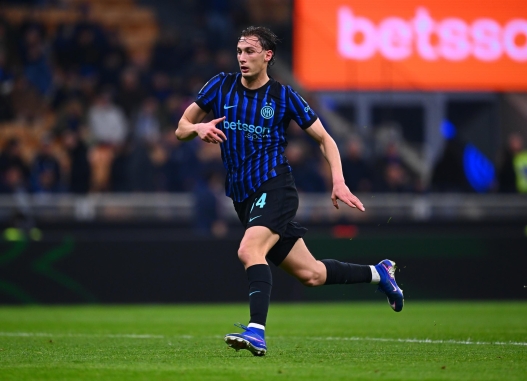   Pio Esposito of FC Internazionale in action during the Serie A match between FC Internazionale and Genoa CFC at Giuseppe Meazza Stadium on February 28, 2026 in Milan, Italy. (Photo by Mattia Pistoia - Inter/Inter via Getty Images)