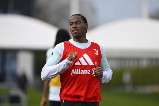  Jonathan David during a Juventus Training Session at JTC on March 11, 2026 in Turin, Italy. (Photo by Filippo Alfero - Juventus FC/Juventus FC via Getty Images)