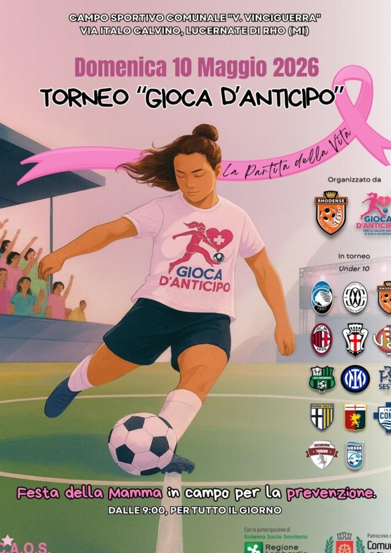 Gioca d'anticipo torneo di calcio femminile per la prevenzione