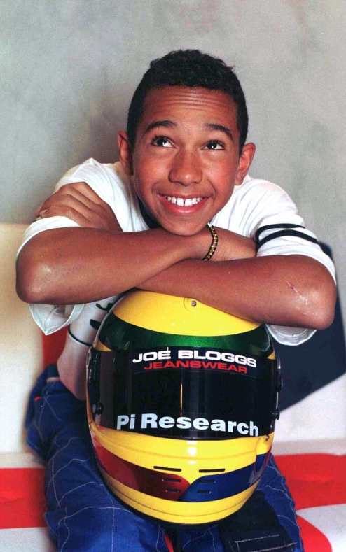 F1 - RETRO / LEWIS HAMILTON 1997 / NELLA FOTO LEWIS HAMILTON ALL' ETA' DI 12 ANNI