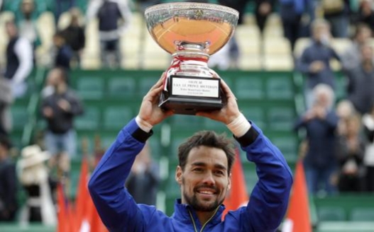 Fabio Fognini, vincitore del Masters 1000 di Montecarlo nel 2019. Ansa