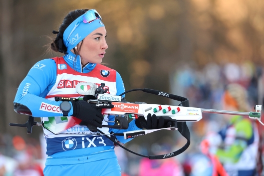  Dorothea Wierer of Italy competes during the during the Zeoring for the IBU World Cup Biathlon Ruhpolding on January 14, 2026 in Ruhpolding, Germany. (Photo by Alexander Hassenstein/Getty Images)