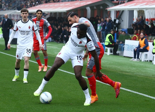 Milan   Youssouf Fofana    during the Serie A soccer match between Cremonese and   Milan  at the Giovanni Zini in Cremona, north west Italy - Domenica  , 1  Marzo   2026. Sport - Soccer . (Photo by Alberto Marianii/Lapresse)