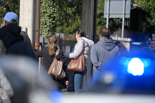 French teacher stabbed by a 13-year-old in the corridors of the middle school of the Leonardo Da Vinci Institute in Trescore Balneario (BG) 24 March 2026, Trescore, Italy (Photo Tiziano Manzoni/LaPresse) A French teacher was stabbed by a 13-year-old in the corridors of the Leonardo Da Vinci Institute in Trescore Balneario, Italy. She is in critical condition (BG). March 24, 2026, Trescore, Italy (Photo by Tiziano Manzoni/LaPresse)