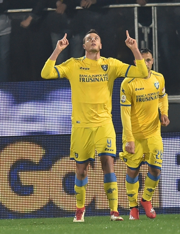 during the Serie A match between Frosinone Calcio and Parma Calcio at Stadio Benito Stirpe on April 3, 2019 in Frosinone, Italy.