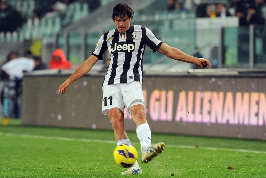 TURIN, ITALY - JANUARY 19: Paolo De Ceglie of Juventus in action during the Serie A match between Juventus and Udinese Calcio at Juventus Arena on January 19, 2013 in Turin, Italy. (Photo by Valerio Pennicino/Getty Images)