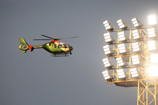 Nogomet, Colo Colo protiv Coquimbo Kingdom. Datum 9, Prva liga 2026. Helikopter Carabinerosa je fotografiran tijekom utakmice prve lige protiv Coquimbo Kingdom igrane na stadionu Monumental u Santiagu, Čile. 05/02/2026 Jonnathan Oyarzun/Photosport Nogomet, Colo Colo protiv Coquimbo Kingdom. 9. krug, Liga prve lige 2026. Policijski helikopter prikazan je tijekom utakmice prve lige protiv Coquimbo Unidosa na stadionu Monumental u Santiagu, Čile. 05/02/2026 Jonnathan Oyarzun/Photosport (Fotografija JONNATHAN OYARZUN/PHOTOSPORT / Photosport putem AFP-a)
