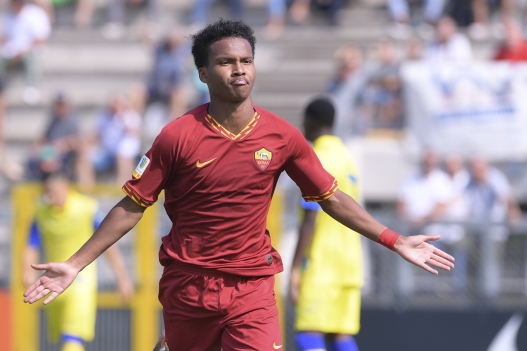 Foto Luciano Rossi/AS Roma/ LaPresse
16/09/2019 Roma ( Italia)
Sport Calcio
AS Roma - Chievo Verona
Campionato Primavera 2019 2020 - Stadio Tre Fontane di Roma
Nella foto: esultanza Ruben Providence

Photo  Luciano Rossi/ Roma/ LaPresse
16/09/2019 Rome (Italy)
Sport Soccer
AS Roma - Chievo Verona
Primavera Championship 2019 2020 - Tre Fontane Stadium of Rome
In the pic: celebrates Ruben Providence