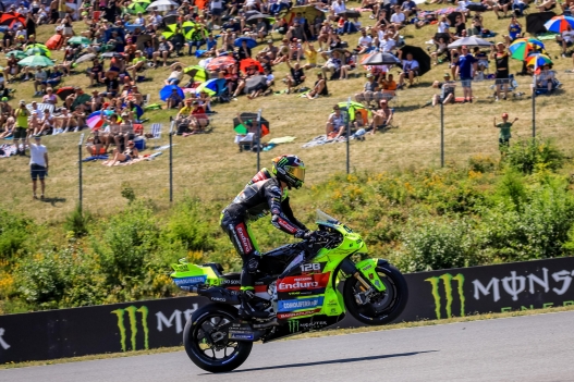 epa13051152 Italian MotoGP rider Fabio Di Giannantonio of Pertamina Enduro VR46 Racing Team in action during the Qualifying Nr.2 session for the Motorcycling Grand Prix of the Czech Republic at Masaryk circuit in Brno, Czech Republic, 20 June 2026.  EPA/MARTIN DIVISEK