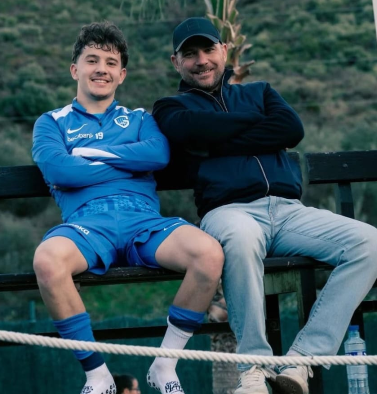 Karetsas con il papà