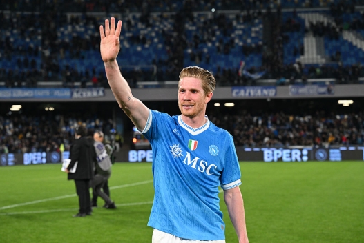  Kevin De Bruyne after the Serie A match between SSC Napoli and US Lecce at Stadio Diego Armando Maradona on March 14, 2026 in Naples, Italy. (Photo by SSC NAPOLI/SSC NAPOLI via Getty Images)