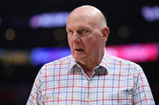 (FILES) Team owner Steve Ballmer of the LA Clippers looks on during the second half of a game against the Toronto Raptors at Crypto.com Arena on January 10, 2024 in Los Angeles, California. NOTE TO USER: User expressly acknowledges and agrees that, by downloading and or using this photograph, User is consenting to the terms and conditions of the Getty Images License Agreement. Sean M. Haffey/Getty Images/AFP. The Los Angeles Clippers were stripped of five first-round draft picks and fined $30 million by the NBA on September 2, 2026 after a probe uncovered major salary cap violations involving star Kawhi Leonard. The Clippers will forfeit a first-round NBA Draft pick every year 2029-2033 after having been found to have aided Leonard in getting around salary cap rules in deals with team corporate sponsors. Clippers owner Steve Ballmer was banned from all league and team activities for one year, team president of business operations Gillian Zucker was suspended for a year without pay and Clippers president of basketball operations Lawrence Frank was suspended for six months, while Leonard was fined $700,000. (Photo by Sean M. Haffey / GETTY IMAGES NORTH AMERICA / AFP)