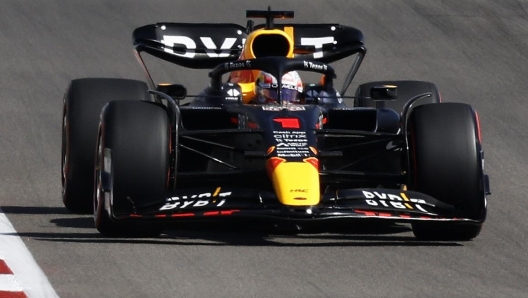 Max Verstappen in azione ad Austin. AFP