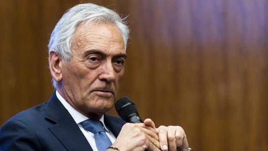 Il presidente della Figc Gabriele Gravina. Ansa