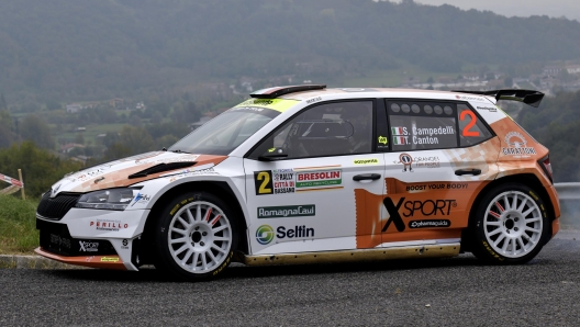 CAMPEDELLI Simone, CANTON Tania, SKODA FABIA RALLY2 EVO, #2