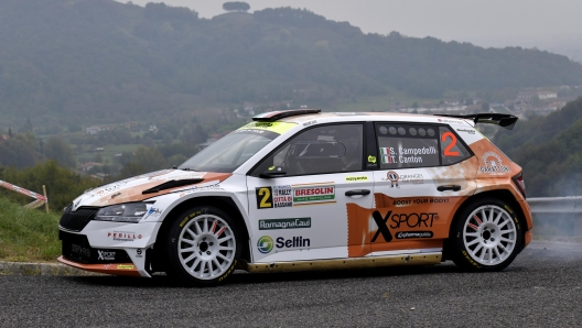 CAMPEDELLI Simone, CANTON Tania, SKODA FABIA RALLY2 EVO, #2