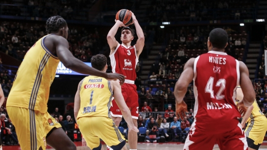 Giordano Bortolani EA7 Emporio Armani Olimpia Milano - ALBA Berlin Turkish Airlines Euroleague 2023-24 Milano, 09/01/2024 Foto AlessiaDoniselli / Ciamillo-Castoria