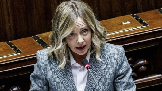 Foto Roberto Monaldo / LaPresse 24-01-2024 Roma Politica Camera dei deputati - Question time con il presidente del Consiglio Giorgia Meloni Nella foto Giorgia Meloni  24-01-2024 Rome (Italy) Politics Chamber of deputies - Question time whit Prime Minister Giorgia Meloni In the pic Giorgia Meloni