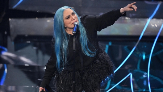 Italian singer Loredana Berte performs on stage at the Ariston theatre during the 74th Sanremo Italian Song Festival, Sanremo, Italy, 10 February 2024. The music festival will run from 06 to 10 February 2024.  ANSA/ETTORE FERRARI