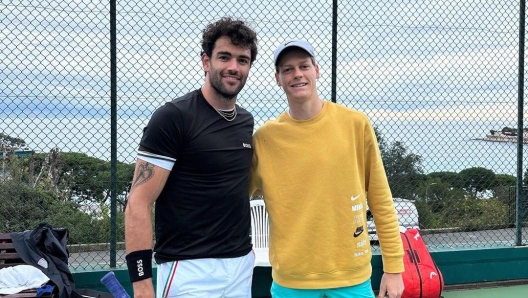 Berrettini e Sinner, allenamento a Montecarlo | Gazzetta.it