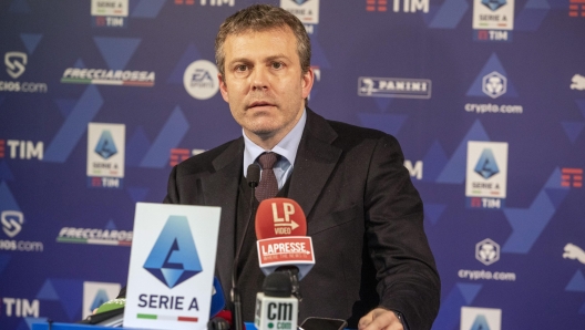 LORENZO CASINI PRESIDENTE LEGA CALCIO - ASSEMBLEA LEGA CALCIO SERIE A - fotografo: BELTRAMI - IMAGOECONOMICA