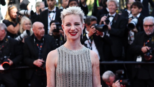 CANNES, FRANCE - MAY 17: Bebe Vio attends the "Kinds Of Kindness" Red Carpet at the 77th annual Cannes Film Festival at Palais des Festivals on May 17, 2024 in Cannes, France. (Photo by Neilson Barnard/Getty Images)