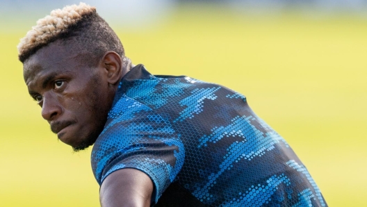 CASTEL DI SANGRO, ITALY - JULY 27: SSC Napoli Player Victor Osimhen during the afternoon training session at Teofilo Patini  Stadium, on July 27 2024 in Castel di Sangro, Italy. (Photo by SSC NAPOLI/SSC NAPOLI via Getty Images)