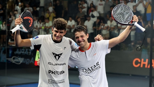 Roma 16/07/2023
BNL Italy Major Premier Padel
Agustin Tapia e Arturo Coello vincitori della Finale Uomini
Foto Giampiero Sposito