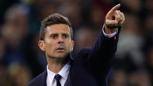 UDINE, ITALY - NOVEMBER 02: Manager of Juventus Thiago Motta during the Serie A match between Udinese and Juventus at Stadio Friuli on November 02, 2024 in Udine, Italy. (Photo by Timothy Rogers/Getty Images)