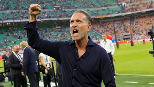 MILAN, ITALY - AUGUST 13: AC Milan owner Gerry Cardinale looks on before the Trofeo Berlusconi match between AC Milan and Monza on August 13, 2024 in Milan, Italy. (Photo by AC Milan/AC Milan via Getty Images)