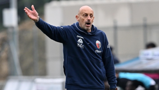 ASCOLI PICENO, ITALY - JANUARY 19:  Domenico Di Carlo head coach of Ascoli looks dejected during the Serie C match between Ascoli and Milan Futuro on January 19, 2025 in Ascoli Piceno, Italy. (Photo by AC Milan/AC Milan via Getty Images)