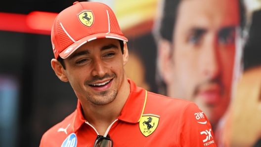 SAO PAULO, BRAZIL - OCTOBER 31: Charles Leclerc of Monaco and Ferrari looks on in the Paddock during previews ahead of the F1 Grand Prix of Brazil at Autodromo Jose Carlos Pace on October 31, 2024 in Sao Paulo, Brazil. (Photo by Clive Mason/Getty Images)