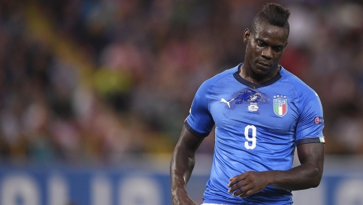 Foto LaPresse - Fabio Ferrari 07 Settembre 2018 Bologna, Italia Sport Calcio Italia vs Polonia - UEFA Nations League - Stadio Dall`Ara di Bologna. Nella foto:Mario Balotelli (Italy)