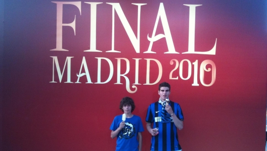 Diego Piacentini with Inter jerseys